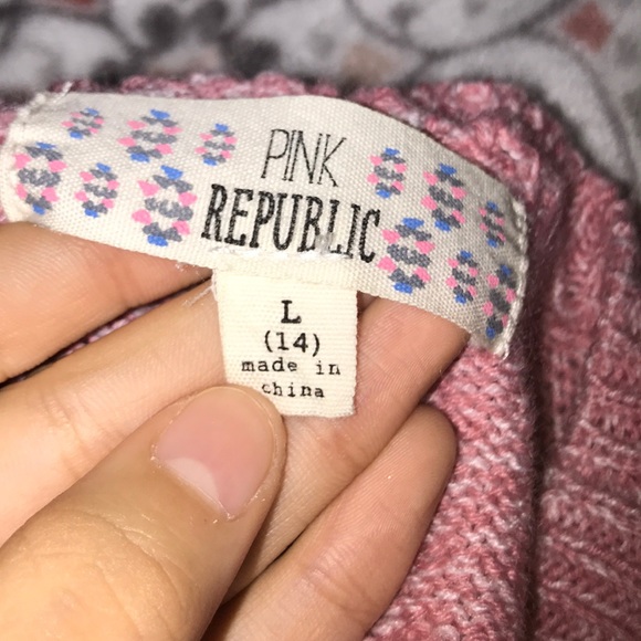 Pink Republic Knitting Sweater Size L 14 NWOT🦄 - Picture 5 of 5